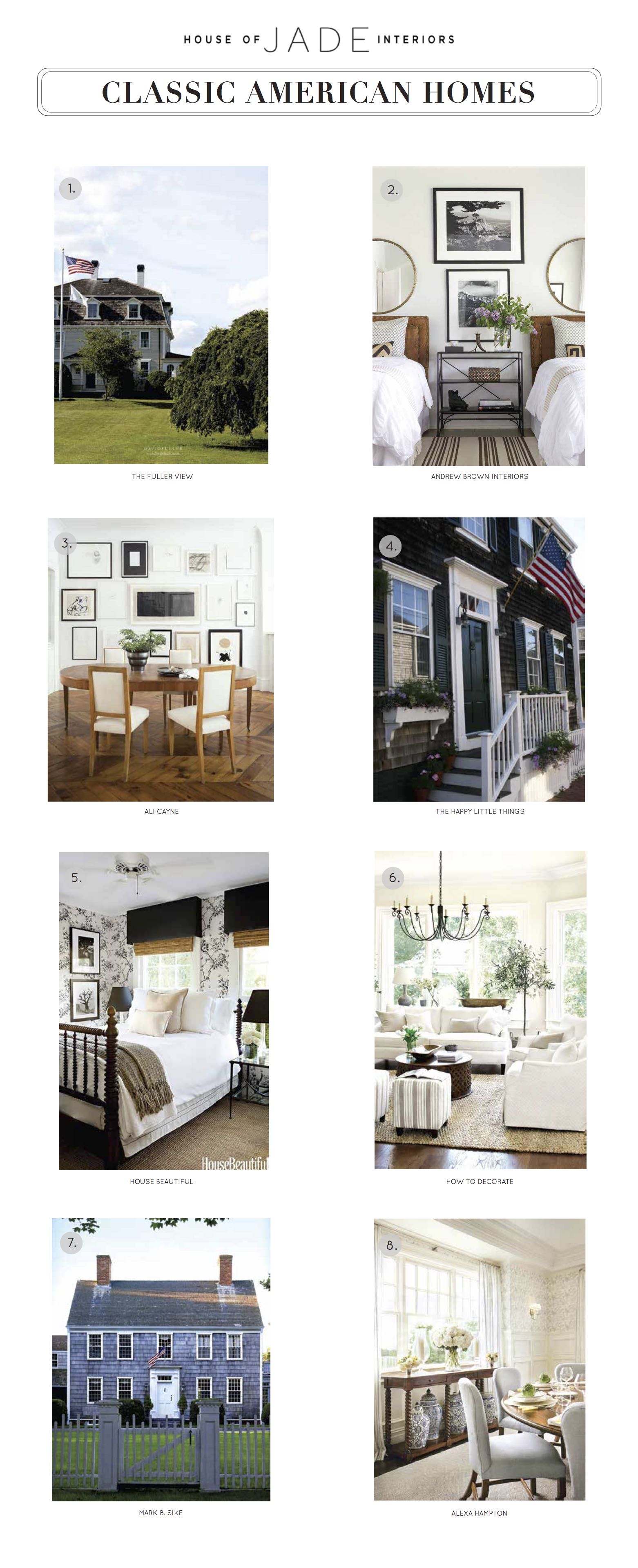 Classic American Homes House Of Jade Interiors Blog